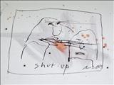 Shut Up by Alice Leach, Painting, Ink on Paper