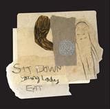 Sit down young lady, eat by Alice Leach, Painting, Collage
