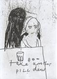 Take another pill dear by Alice Leach, Artist Print, Etching