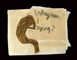 Why am I crying? by Alice Leach, Painting, Collage