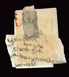 You don't have to be stand-offish... by Alice Leach, Painting, Collage