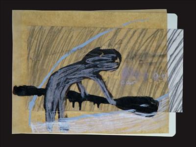 Grab an oar by Alice Leach, Painting, Mixed Media on paper