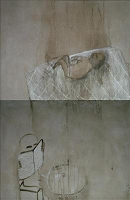 My spies told me (Diptych) by Alice Leach, Painting, Oil on Linen