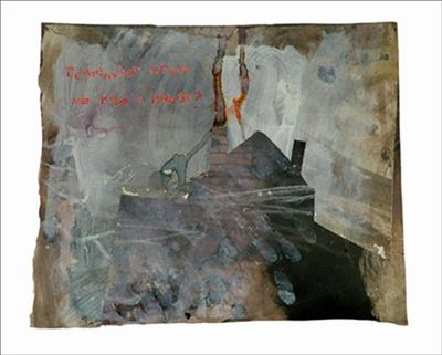 Remember when we had a house? by Alice Leach, Painting, Mixed Media on paper